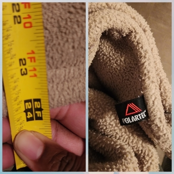 Timberland Polartec Full Zip Beige Fleece Jacket With Zipped Pockets Size XS - Picture 8 of 10